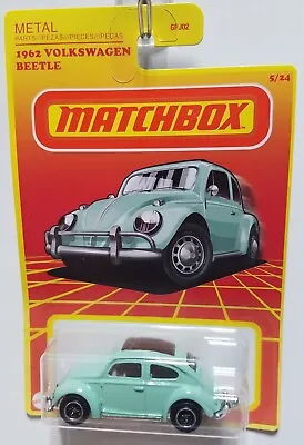 1962 Volkswagen Beetle 2021 Mattel Matchbox 1/64 Scale Sealed New • $2.99