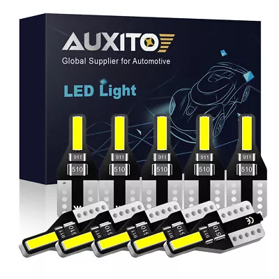 AUXITO T10 LED License Plate Light Bulbs 6000K Super Bright White 168 2825 194 • $8.49
