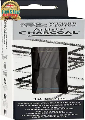 Winsor And Newton Artist Willow Charcoal Sticks Assorted High Quality Charcoal • £9.13