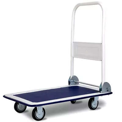 150kg/300kg Platform Cart Dolly Foldable Moving Warehouse Push Hand Truck • $999