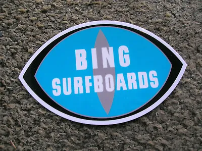 Vintage Bing Sticker Surfboard Surfing Longboard Surfer Surf Shop 1960s Logo  • $6.50