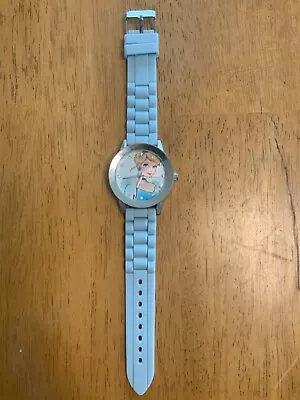 Disney Cinderella Adult Watch Crystal Blue Silicone Band (Needs Battery) • $19.99