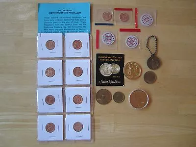 Medal Lot:  George Washington U.S. Mint  St. Anthony Mother James Polk Etc • $19.99