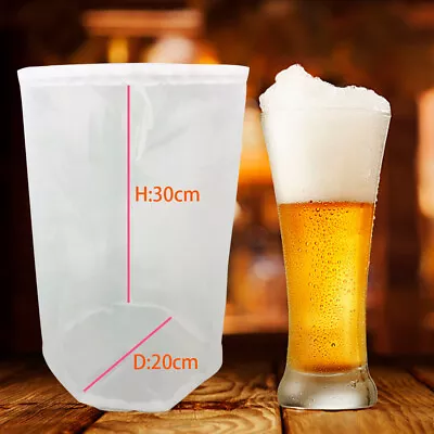 Nylon Hop Filter & Straining Bag Home Brew Dry Hopping Steeping Boiling • $8.26