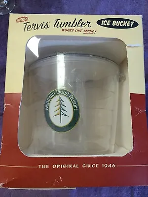 $29.95 • Buy Vintage TERVIS TUMBLER Ice Bucket Lid Tongs Woodson Bend Resort Logo Burnside KY