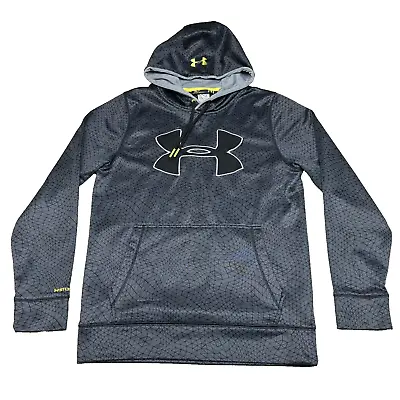 Under Armour Mens Hoodie Sweatshirt Small Pullover Grey Fleece-Lined Storm Loose • $16.99