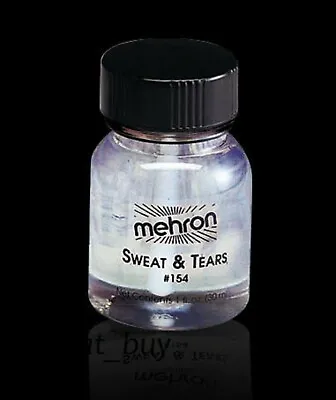 Mehron  Sweat & Tears_liquid Clear _tv Movie Special Effect Stage Makeup - 1oz • $8.95