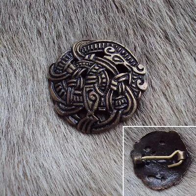 Celtic Viking Greiftier Pin Brooch Perfect For LARP Re-Enactment Stage & Costume • £6