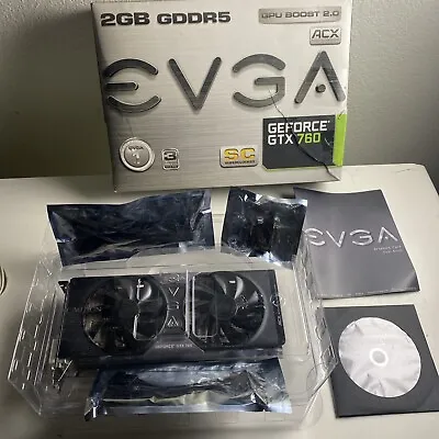 EVGA Nvidia GeForce GTX 760 SC ACX 2GB GDDR5 Graphics Card • $32