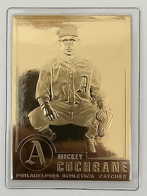 1996 Danbury Mint Mickey Cochrane 22kt Gold Card #46 Philadelphia A's • $1.99