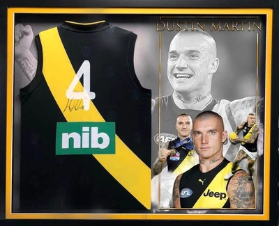 $899 • Buy Dustin Martin Signed Richmond Tigers Guernsey Framed