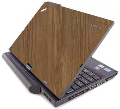 WOOD Vinyl Lid Skin Cover Decal Fits IBM Lenovo ThinkPad X220T X230T Laptop • $9.99