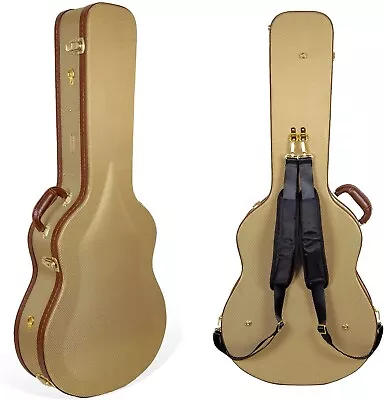 Crossrock Deluxe Vintage Hardshell For Super Jumbo  & Similar Acoustic Guitars • $165.99