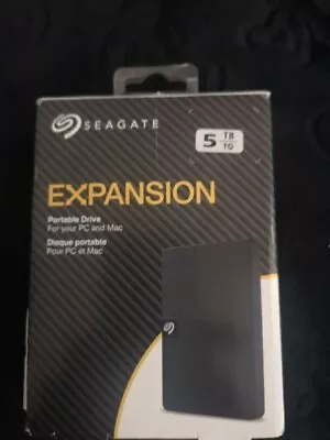 Seagate 5TB HDD Expansion Portable External Hard Drive - 2.5 Inch USB 3.0 BNIB • £100