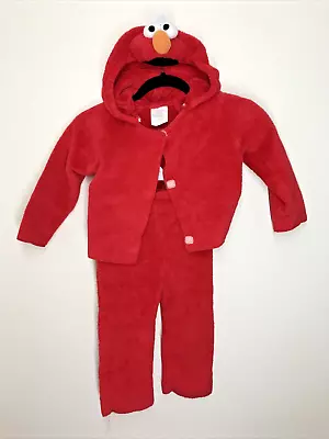 Elmo Costume Sz 2T-4T Toddler Sesame Street 2-Piece Hoodie Pants Fleece READ • $14.99