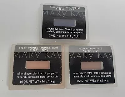 Mary Kay Mineral Eye Color Lot Of 3 Hazelnut Caramel Navy Blue New With Tags • $19.98