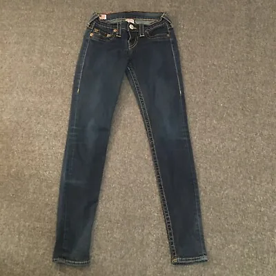 True Religion Womens Jeans Blue 25 Low Rise Casey Denim • $24.48