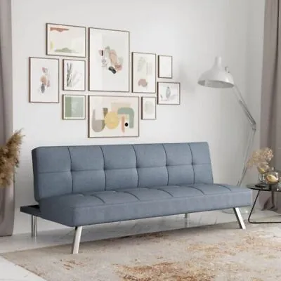 $168 • Buy Futon Convertible Sofa Bed Full Size And Lounger Chelsea Gray For Home Living