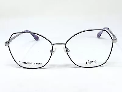 New CANDIE'S CA0185 Purple Large Round Womens Eyeglasses Frame 55-16-140 • $34