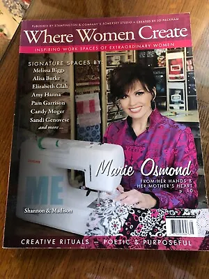 Where  Women Create Marie Osmond May-July 2009 • £7.23