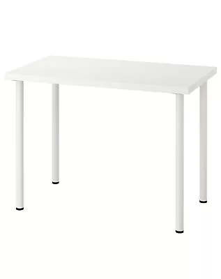 IKEA Linnmon Computer Desk Simple Design PC Laptop Table Home 100x60cm White New • £54.33