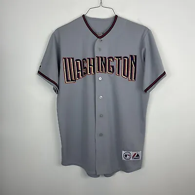 2005 Majestic Authentic Collection Washington Nationals Road Jersey Size Large • $100