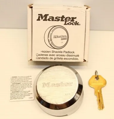 $29.99 • Buy 👀 NEW IN BOX 🏁 Master Lock Pro Series 6271KA Hidden Shackle Padlock MASTERLOCK