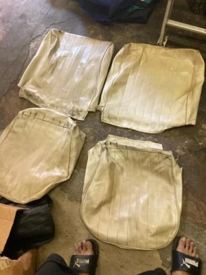 $50 • Buy 1965 - 1967 USED VW Volkswagen Bug Beetle Slip On Seat COVER OFF WHITE