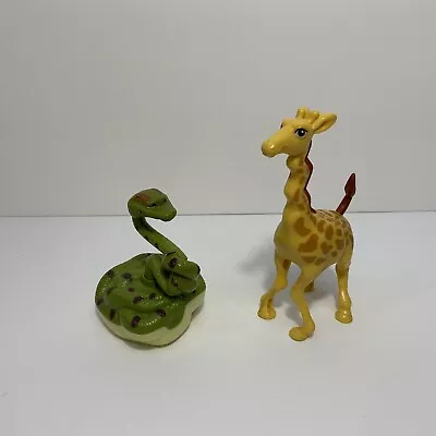 McDonald's 2006 Disney The Wild Lot Of 2 Toys Bridget Giraffe & Larry Snake • $6.39