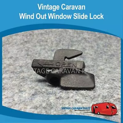 Caravan WIND OUT WINDOW SLIDE LOCK Vintage Viscount Franklin ( BLACK ) W0121 • $3.60