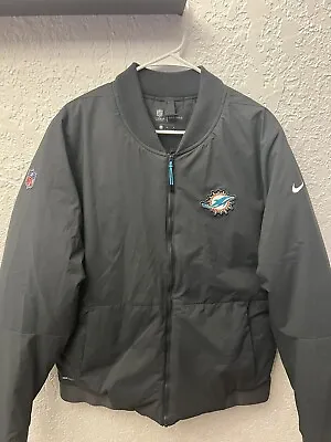 Nike Shield Miami Dolphins On Field Full Zip Jacket (Men’s Size Large) • $80