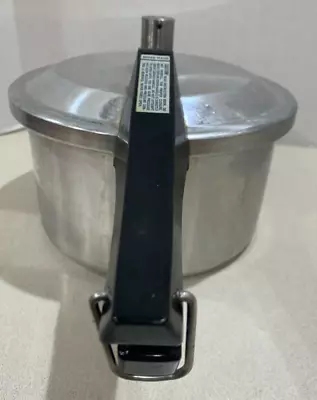 Aluminum Pressure Cooker MIRRO 4 Qt. Complete W/ Gasket M-0534 USA Good Vtg Cond • $19.25