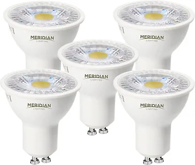 5 X LED GU10 Light Bulb Cool White 6500KHalogen Spotlight Equivalent4.5W 345lm • £7.95