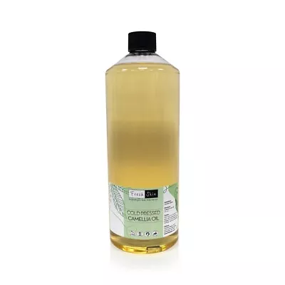 1 Litre Camellia Oil (1000ml) | 100% Pure & Natural Cold Pressed Carrier Oil • £14.90