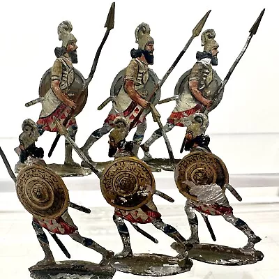 Zinnfiguren Tin Flats Assyrian Shield Soldiers Military Miniature Figures Lot • £27.94