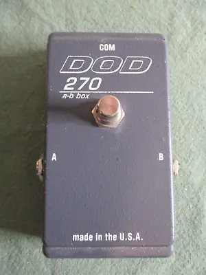 DOD 270 A-B Box Footswitch. Vintage. Switch Between 2 Guitars Or Amps. • $30