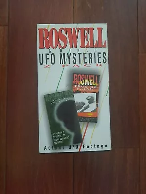 Roswell UFO Investigation &  MysterIies Footage 2 VHS BOX SET  1995 HTF  • $12.69