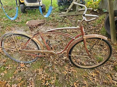 Vintage Schwinn Rust Red Bicycle Projects  All Wrapped Up With Extra • $145