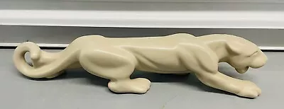 Rare Art Deco Royal Haeger Panther Jaguar Cream Vintage Pottery • $100