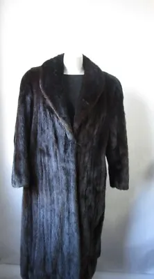 Women's Sz 10 Dark Ranch FEMALE Mink Fur Coat Jacket MINT CLEARANCESALE! • $375
