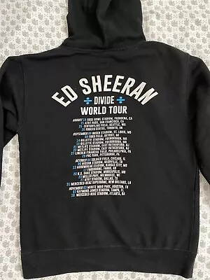 Ed Sheeran Divide World Tour Hoodie Adult Band Merch Sweatshirt Black Size Small • £24.09