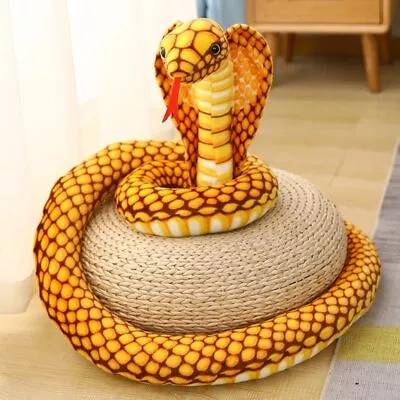 80-240cm Colorful Snakes Stuffed Boa Cobra Doll Room Animal Simulated Plush Toys • $9.73