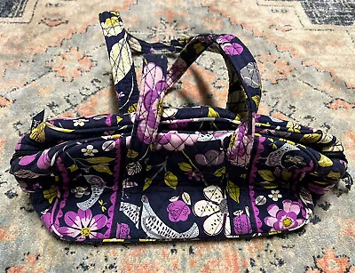 Retired Vera Bradley FLORAL NIGHTINGALE Little Betsy Shoulder Bag Top Zip EUC • $19.99