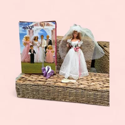 Barbie Doll Mattel  Wedding Day Midge  Honeymoon Outfit 1990 #9606 Pre-owned • $25