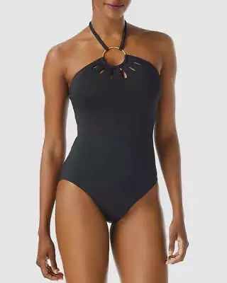 VINCE CAMUTO Ring Cutout Halter One Piece Swimsuit 30B 398 • $29.99