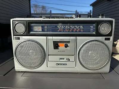 Vintage Sanyo M9940K Boombox AM/FM Radio Cassette Recorder Multi-Voltage • $49.99