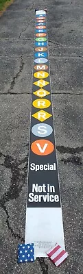 Nyc Subway End Route Roll Sign R-10-16-27-30 Bmt Ind New York City Transit Nycta • $499.99