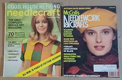 Good Housekeeping Needlecraft McCall's Needlework & Crafts Magazines Lot Of 2  • $15