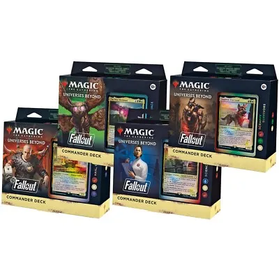 Set Of 4 - 1 Of Each - Commander Deck Fallout PIP MTG • $165.25