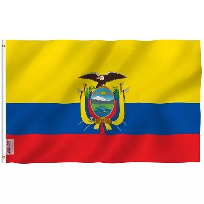 Anley Fly Breeze 3x5 Foot Ecuador Flag - Ecuadoran National Flags Polyester • $6.95